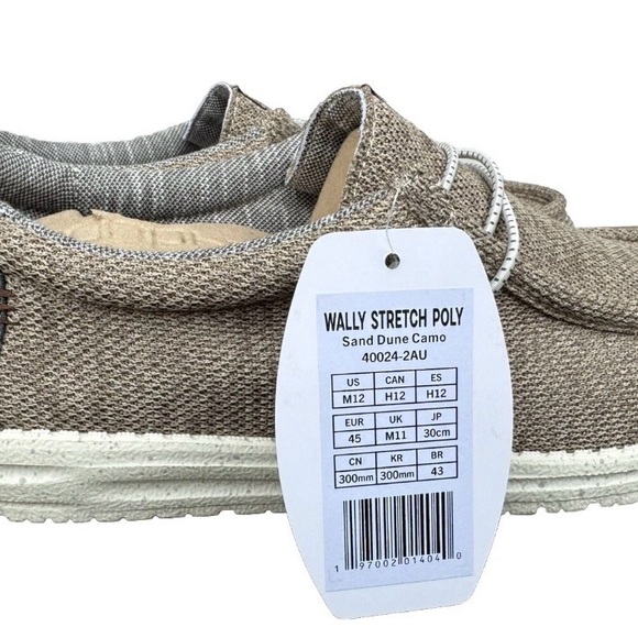 Hey Dude Wally Stretch Men Sand Dune Camo Size M12 Men\'s Slip on shoes
